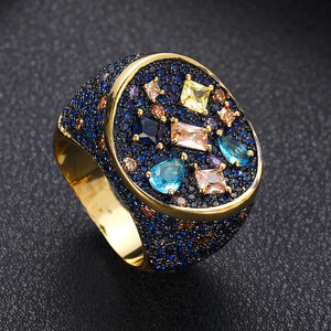Cubic Zironium Engagement Dubai Naija Bridal Finger Rings Jewelry