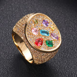 Cubic Zironium Engagement Dubai Naija Bridal Finger Rings Jewelry