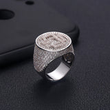 Twist Lines Cubic Zironium Engagement Rings