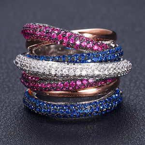 Cubic Zironium Engagement Dubai Naija Bridal Finger Rings Jewelry