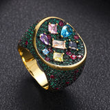 Cubic Zironium Engagement Dubai Naija Bridal Finger Rings Jewelry