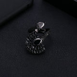 Silver Peacock Open Tail Rings Crystal Zircon Finger Rings Women Wedding Jewelry
