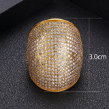 CZ Wedding Rings for Women Bridal Jewelry CZ Femmale Full Finger
