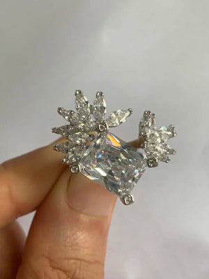 CZ Wedding Rings Women Bridal Engagement Jewelry CZ Accessories