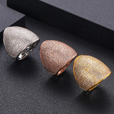 CZ Wedding Rings for Women Bridal Jewelry CZ Femmale Full Finger