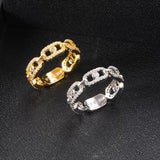 Heart Zirconia Rings Women Engagement Party Jewelry