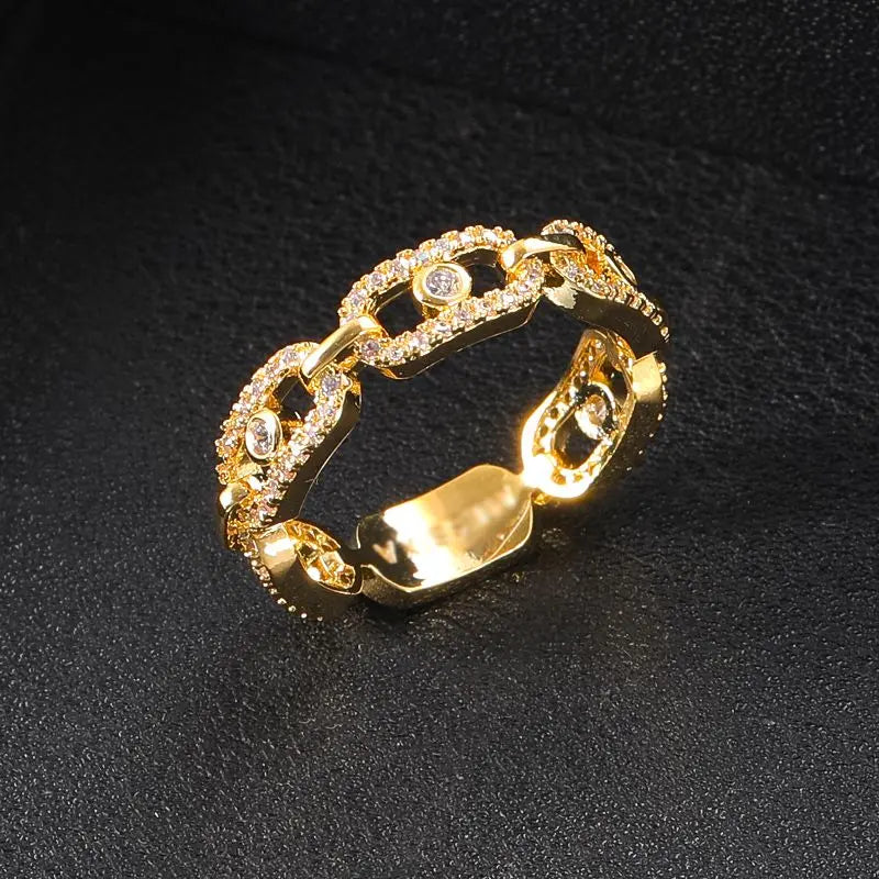 Heart Zirconia Rings Women Engagement Party Jewelry