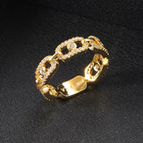 Heart Zirconia Rings Women Engagement Party Jewelry