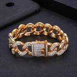 Zircon Elements Hemp Rope Crystal Bracelet Punk Hiphop Rock Jewelry