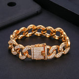 Zircon Elements Hemp Rope Crystal Bracelet Punk Hiphop Rock Jewelry