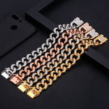 Zircon Elements Hemp Rope Crystal Bracelet Punk Hiphop Rock Jewelry