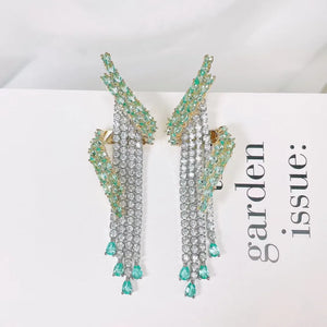 Daily Office Flower Tassel Earrings For Women Wedding
