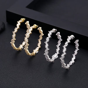 Jankelly 42mm CZ Women Wedding Earrings