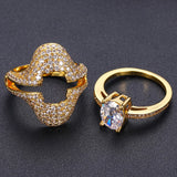 Indian African Dubai CZ Rings Women