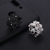 Jankelly Square Cube Zirconia Women Wedding Engagement Party Wear