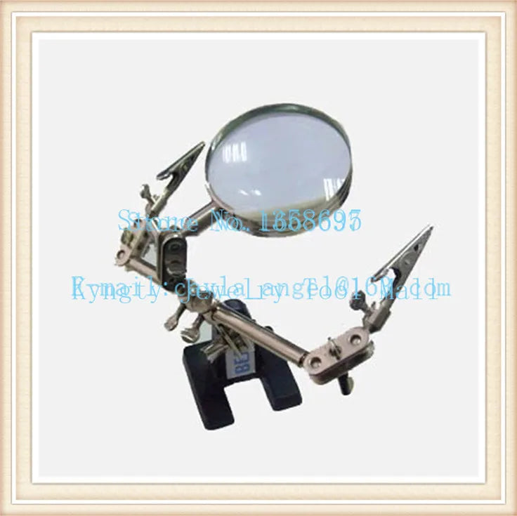 Jeweler Third-Hand Tool with Magnifier 5X