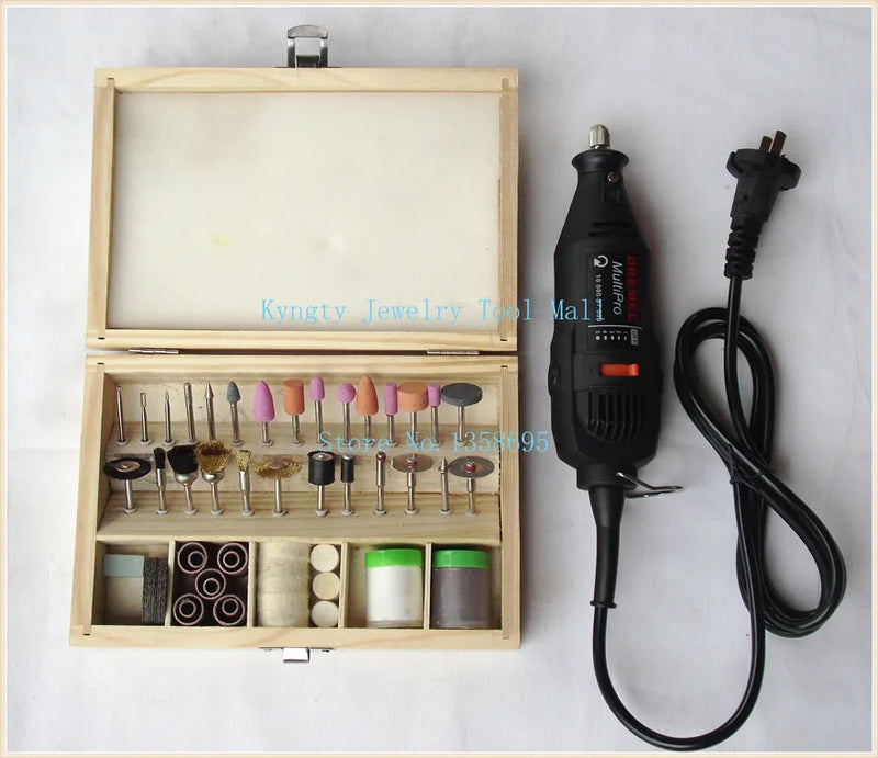 220V Electric Rotary Tool Mini Drill Variable Speed Jewelry Tools