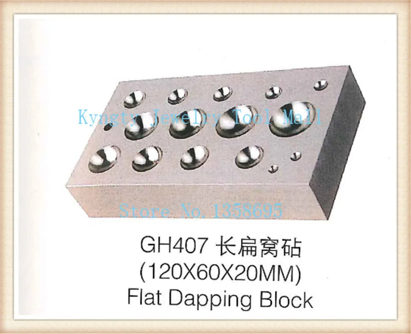 Dapping Block Steel Jewelry Silversmith Forming Jewelers Doming Tool