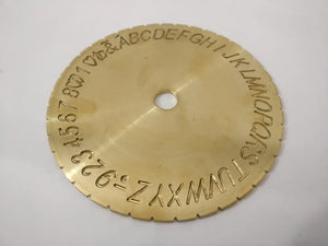 Ring Engraver Plate With Letter Number Inside Ring Engraving Font Tools