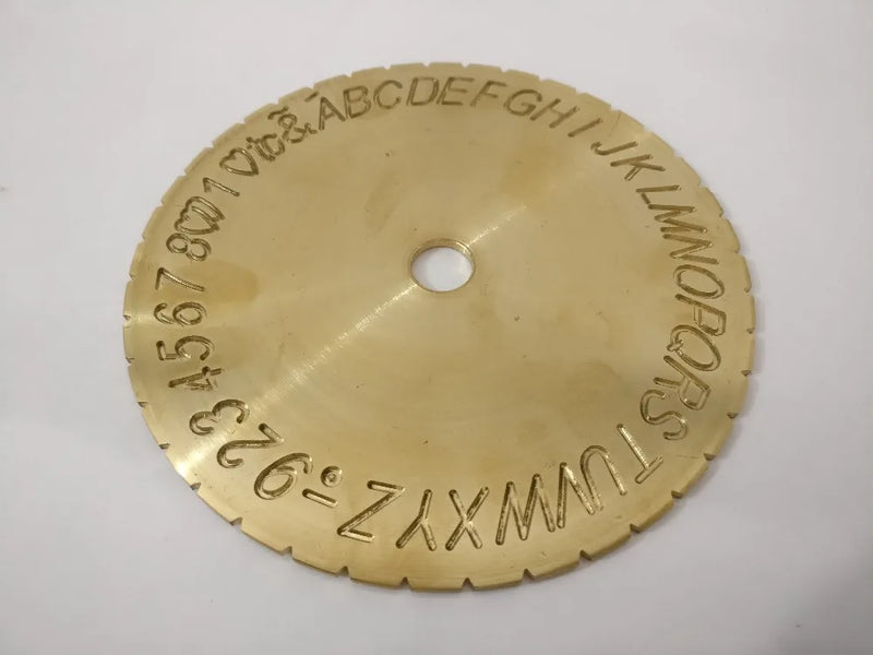 Ring Engraver Plate With Letter Number Inside Ring Engraving Font Tools