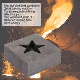 Graphite Ingot Mold Star Shape Silver Melting Casting Mould for Jewelers