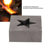 Graphite Ingot Mold Star Shape Silver Melting Casting Mould for Jewelers