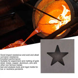 Graphite Ingot Mold Star Shape Silver Melting Casting Mould for Jewelers