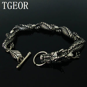 316L Stainless Steel Retro Dragon Bracelet