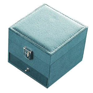 Portable Jewelry Box Organizer Earrings Holder Storage Case