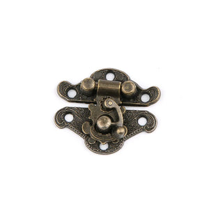 10pcs Antique Bronze Hasp Latch Jewelry Wooden Box Lock Mini Cabinet Buckle