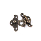 10pcs Antique Bronze Hasp Latch Jewelry Wooden Box Lock Mini Cabinet Buckle
