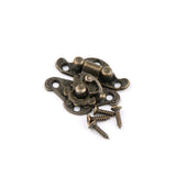10pcs Antique Bronze Hasp Latch Jewelry Wooden Box Lock Mini Cabinet Buckle