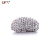 Large CZ Crystal Tube Bean Ball Beads for DIY Jewelry