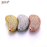 Large CZ Crystal Tube Bean Ball Beads for DIY Jewelry