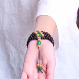 Natural Agate Stone Beads Bracelet Necklace Set