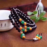 Natural Agate Stone Beads Bracelet Necklace Set