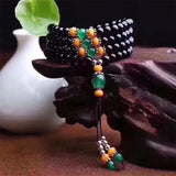 Natural Agate Stone Beads Bracelet Necklace Set