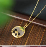 Panda Pendant Jewelry Set - S925 Sterling Silver Plated