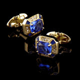 Crystal Cufflink Button for Men - Wedding Shirt Accessory