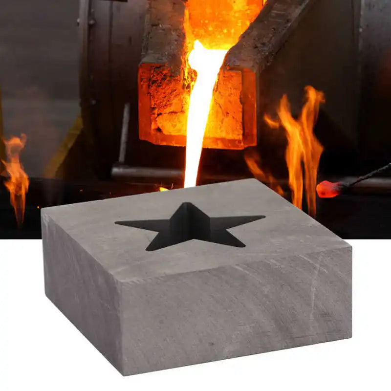 Graphite Ingot Mold Star Shape for Silver Melting Casting