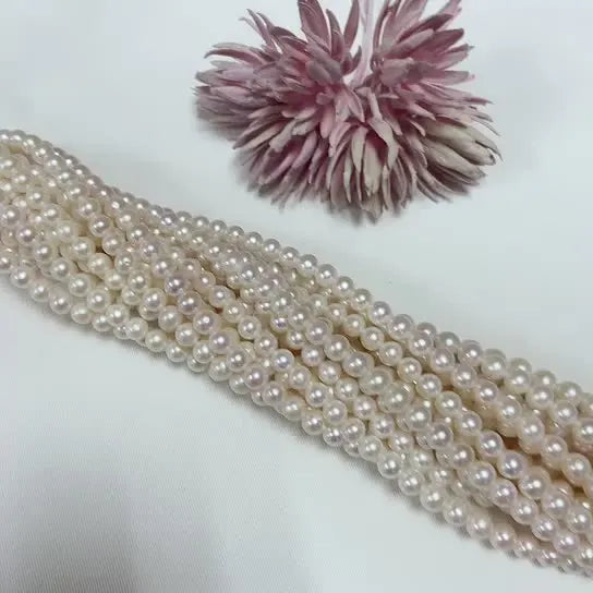 Natural Freshwater Round Pearl 8-9mm Pearl String