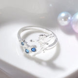 Crystal Elf Jewelry Girl Adjustable Circus Ring Present
