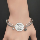 Stainless Steel Charm Bracelet Silver Chain Jewelry