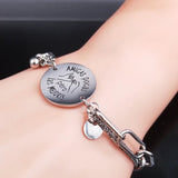 Stainless Steel Charm Bracelet Silver Chain Jewelry