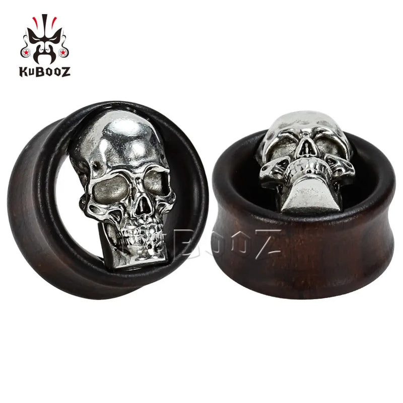 kUBOOZ Wooden Ear Plug Flesh Tunnels Body Piercing Jewelry