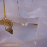 Cubic Zircon Wing Pendant Choker Necklace for Women