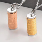Tibetan Prayer Wheel Turner Cremation Urn Necklace
