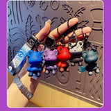 Bear Keychain Women Boy Girl Animal Pendant Metal Key Ring Accessories Gift