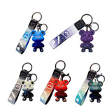 Bear Keychain Women Boy Girl Animal Pendant Metal Key Ring Accessories Gift
