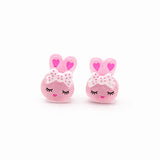 Kids Clip On Earrings Animal Flower Girls Jewelry Painless 7 Pairs/Set